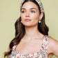 Jacquard Geode Embellished Knot Headband
