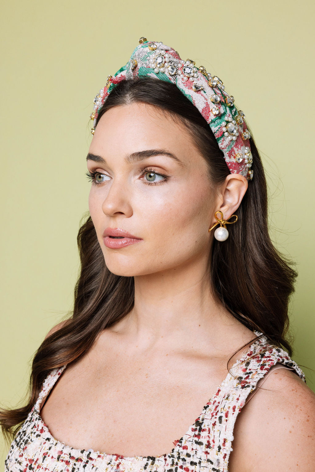 Jacquard Geode Embellished Knot Headband