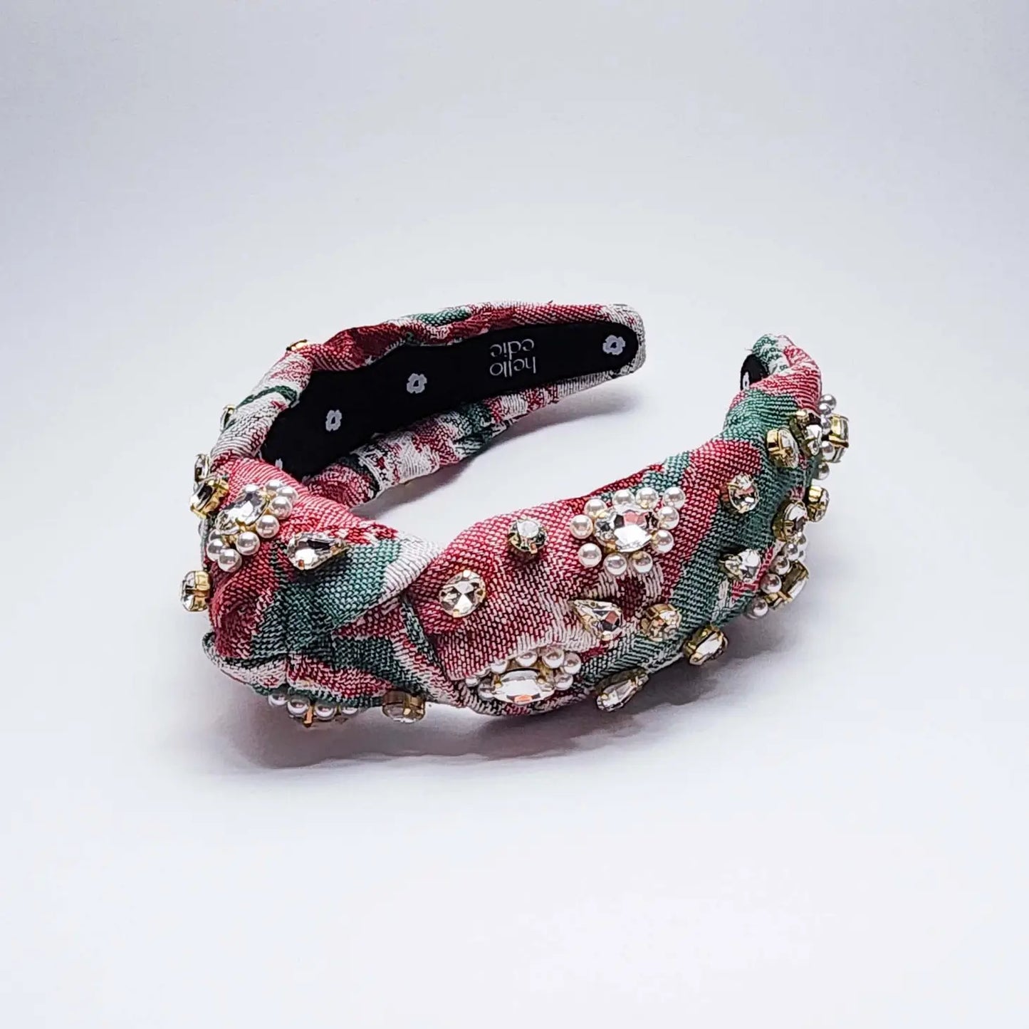 Jacquard Geode Embellished Knot Headband