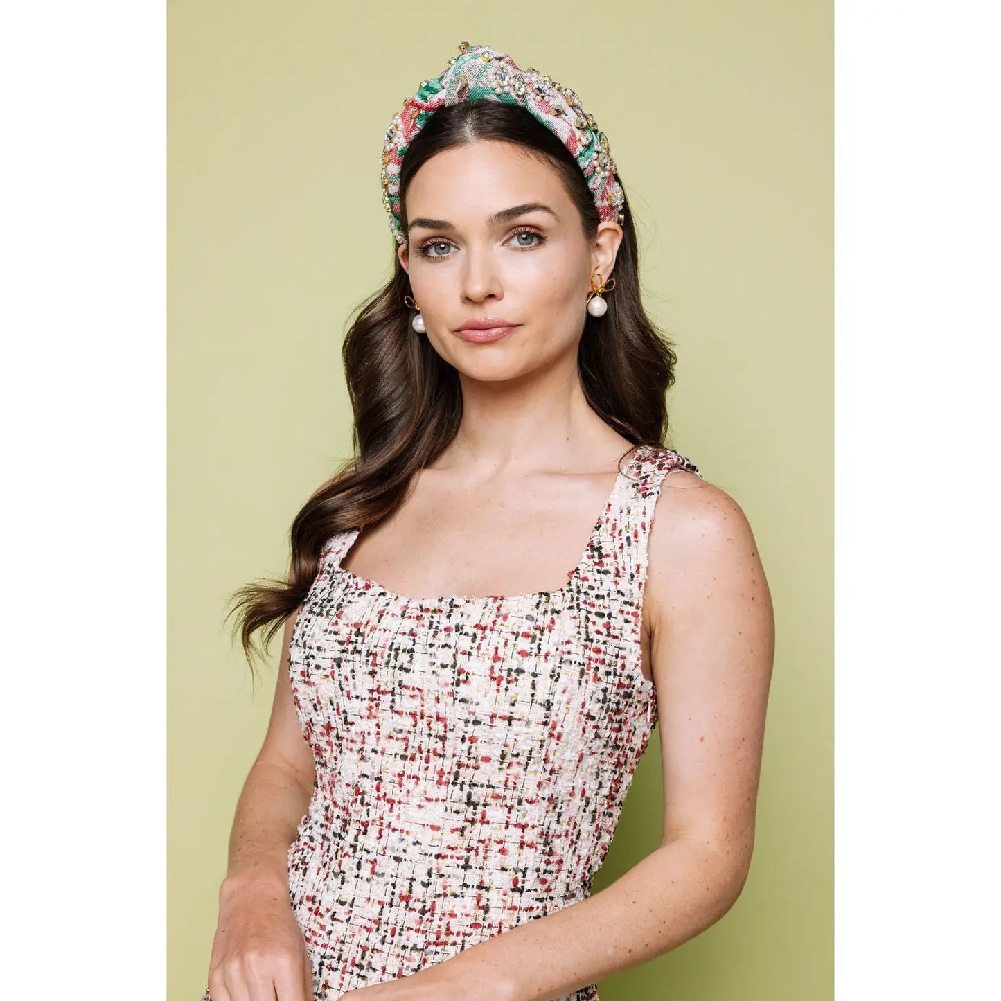 Jacquard Geode Embellished Knot Headband